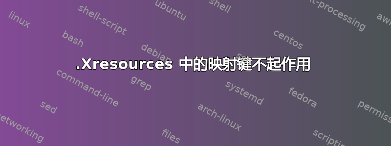 .Xresources 中的映射键不起作用