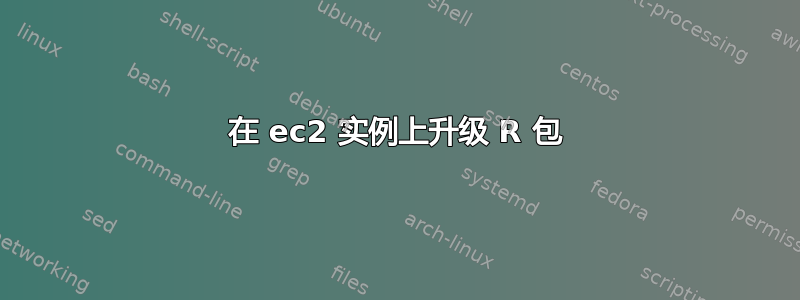 在 ec2 实例上升级 R 包