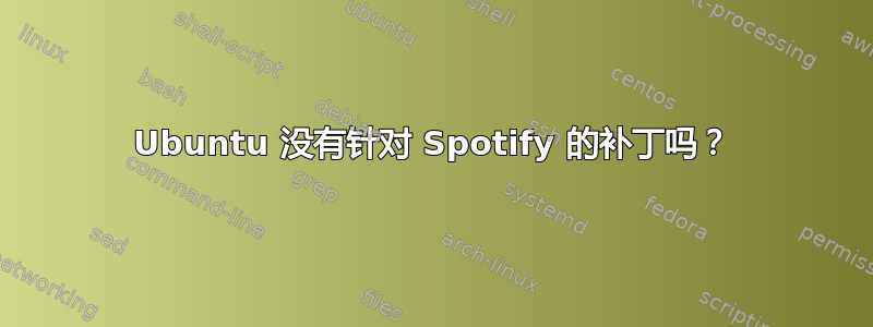 Ubuntu 没有针对 Spotify 的补丁吗？