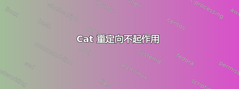 Cat 重定向不起作用