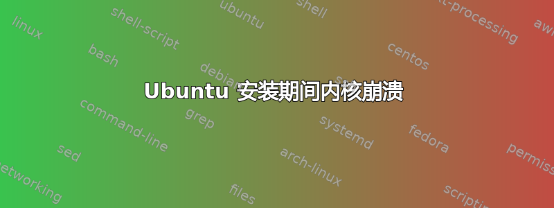 Ubuntu 安装期间内核崩溃