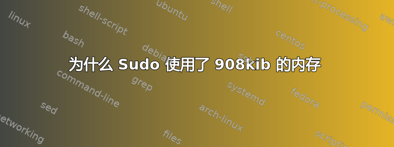 为什么 Sudo 使用了 908kib 的内存