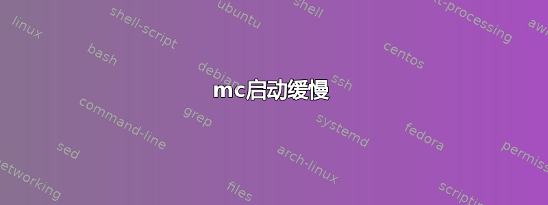 mc启动缓慢