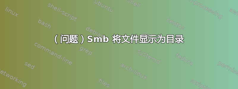 （问题）Smb 将文件显示为目录