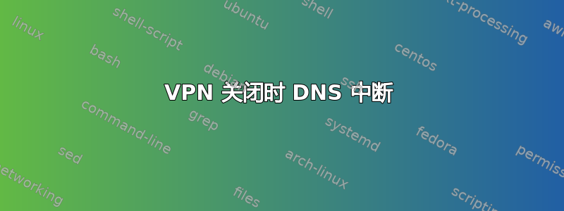 VPN 关闭时 DNS 中断