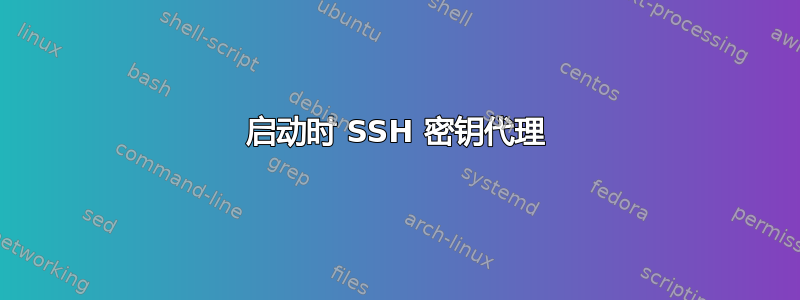 启动时 SSH 密钥代理