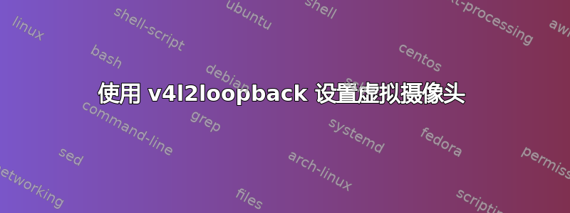 使用 v4l2loopback 设置虚拟摄像头