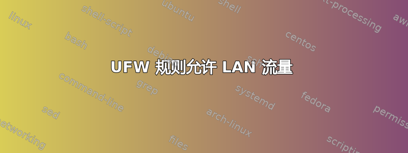 UFW 规则允许 LAN 流量