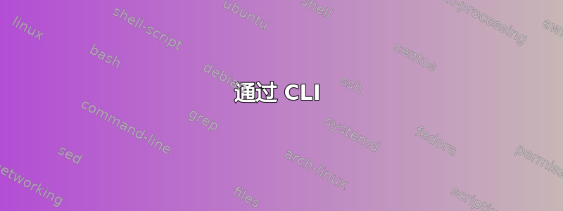 通过 CLI