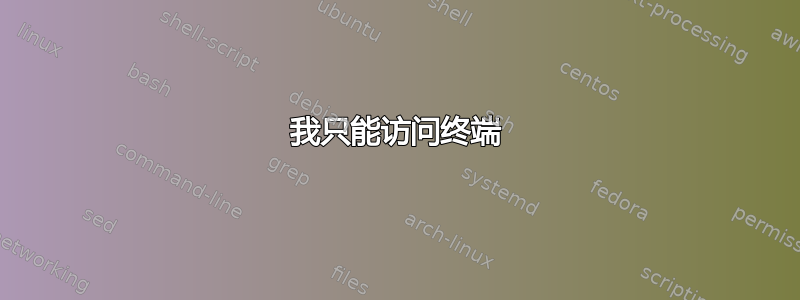 我只能访问终端