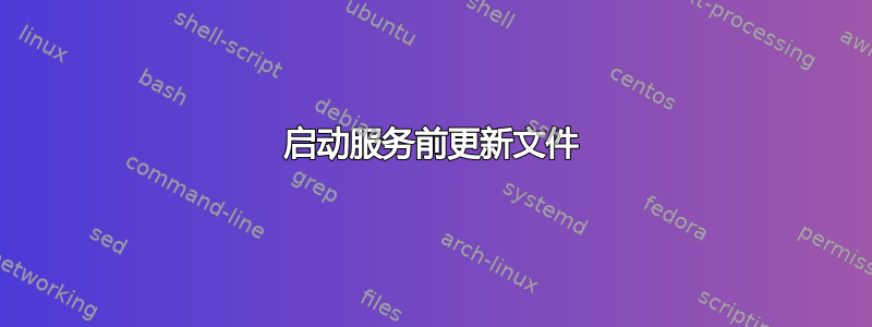 启动服务前更新文件