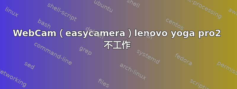 WebCam（easycamera）lenovo yoga pro2 不工作