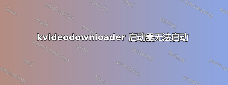 4kvideodownloader 启动器无法启动