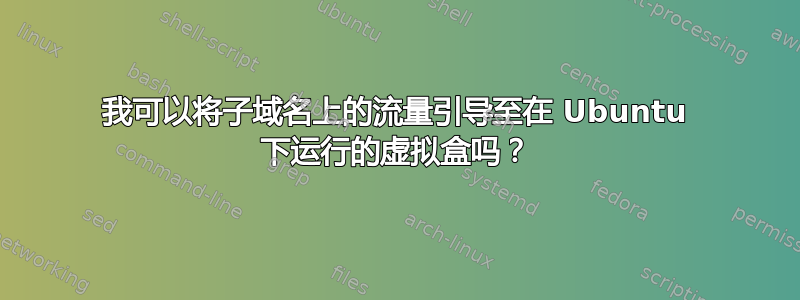 我可以将子域名上的流量引导至在 Ubuntu 下运行的虚拟盒吗？