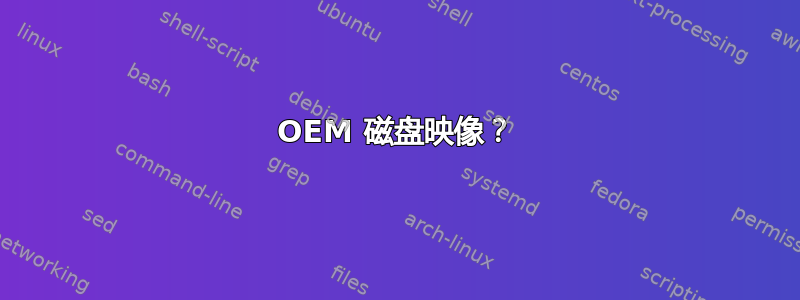 OEM 磁盘映像？