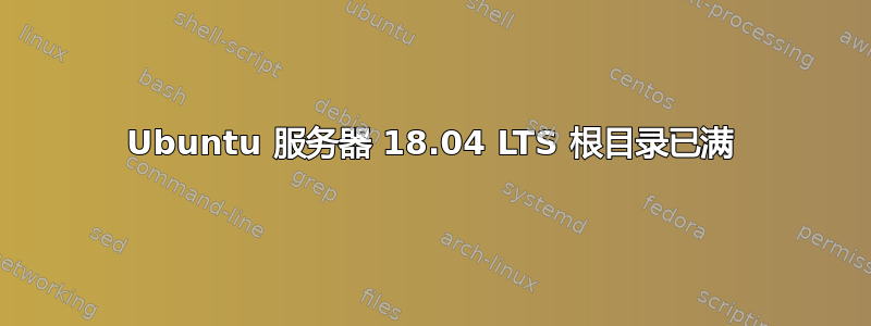 Ubuntu 服务器 18.04 LTS 根目录已满