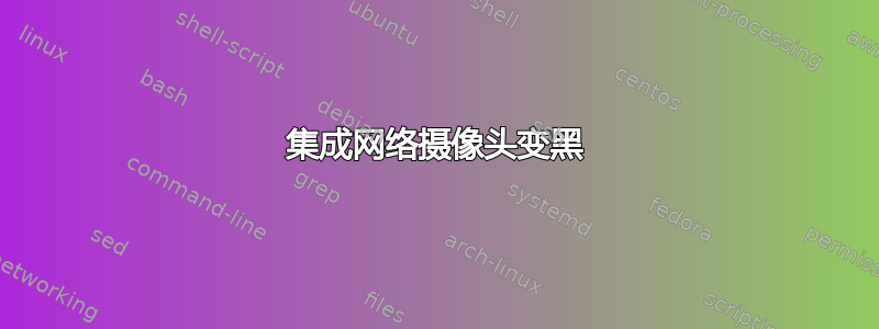 集成网络摄像头变黑