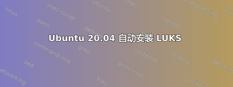 Ubuntu 20.04 自动安装 LUKS