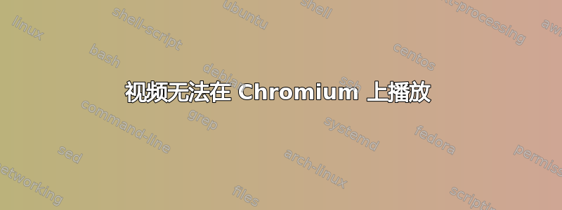 视频无法在 Chromium 上播放