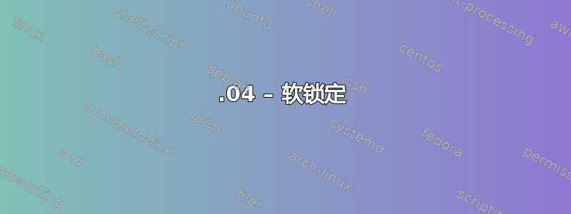 20.04 – 软锁定