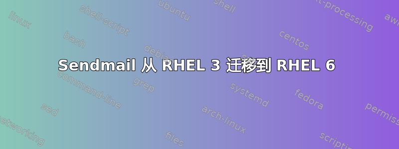 Sendmail 从 RHEL 3 迁移到 RHEL 6