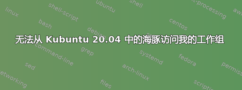 无法从 Kubuntu 20.04 中的海豚访问我的工作组