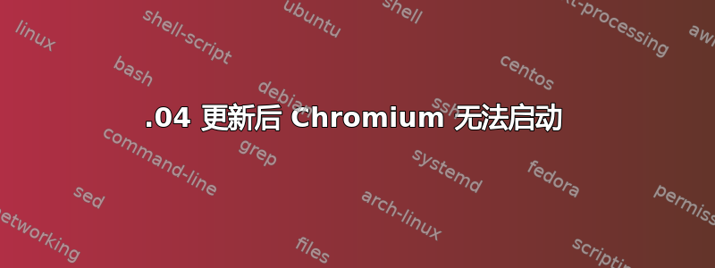 20.04 更新后 Chromium 无法启动