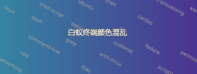 白蚁终端颜色混乱