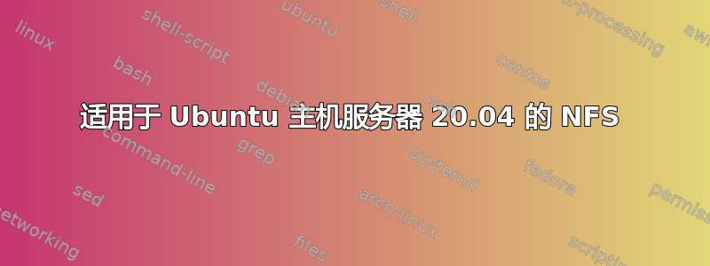 适用于 Ubuntu 主机服务器 20.04 的 NFS