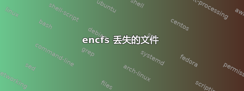 encfs 丢失的文件