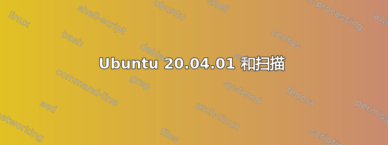 Ubuntu 20.04.01 和扫描