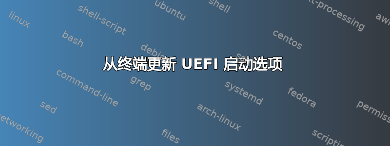 从终端更新 UEFI 启动选项