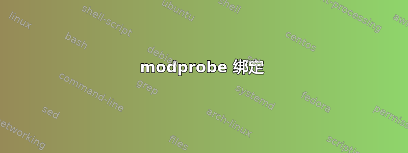 modprobe 绑定