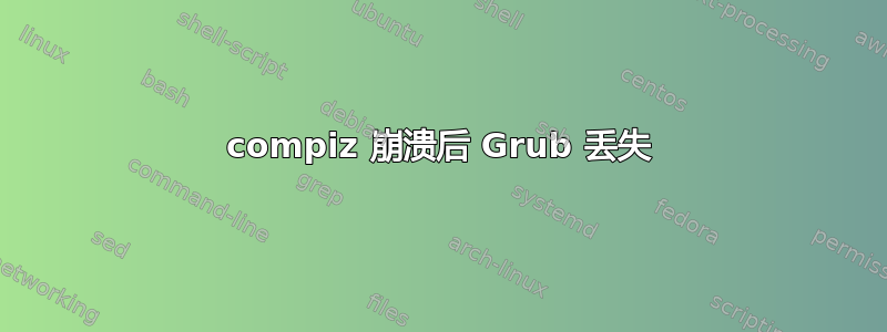 compiz 崩溃后 Grub 丢失