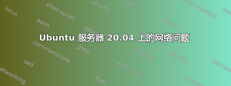 Ubuntu 服务器 20.04 上的网络问题