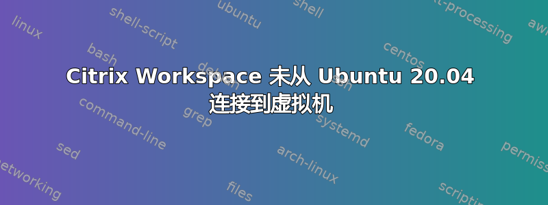 Citrix Workspace 未从 Ubuntu 20.04 连接到虚拟机