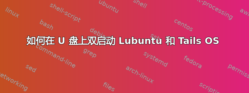 如何在 U 盘上双启动 Lubuntu 和 Tails OS