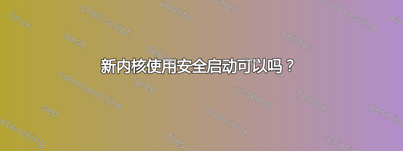 新内核使用安全启动可以吗？