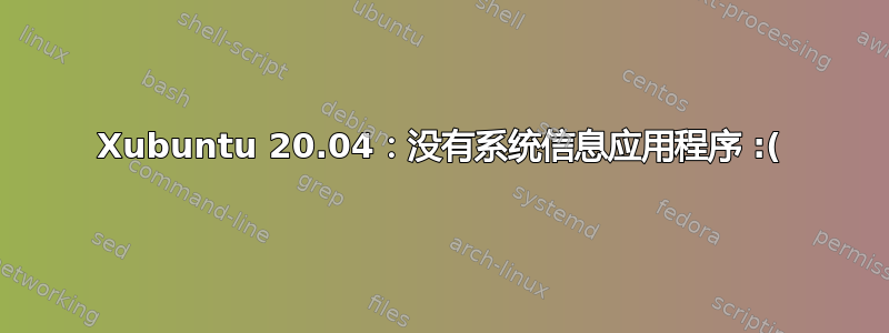 Xubuntu 20.04：没有系统信息应用程序 :(