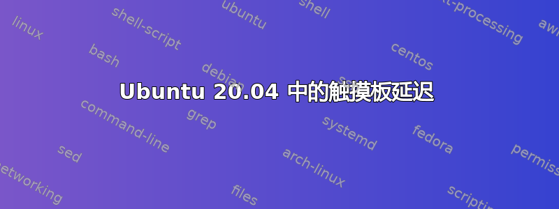 Ubuntu 20.04 中的触摸板延迟