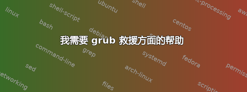 我需要 grub 救援方面的帮助