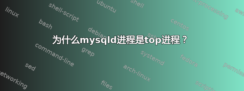 为什么mysqld进程是top进程？