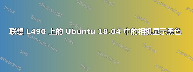 联想 L490 上的 Ubuntu 18.04 中的相机显示黑色