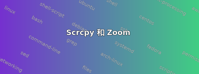 Scrcpy 和 Zoom