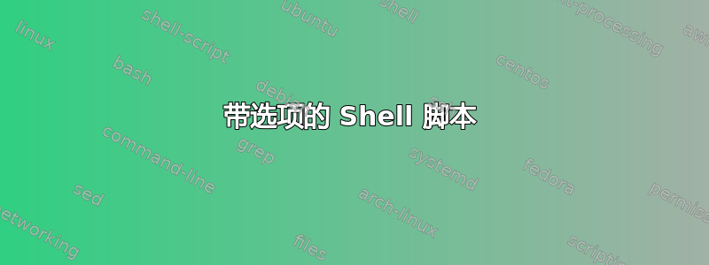 带选项的 Shell 脚本