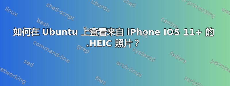 如何在 Ubuntu 上查看来自 iPhone IOS 11+ 的 .HEIC 照片？