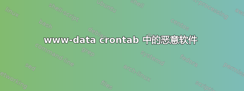 www-data crontab 中的恶意软件