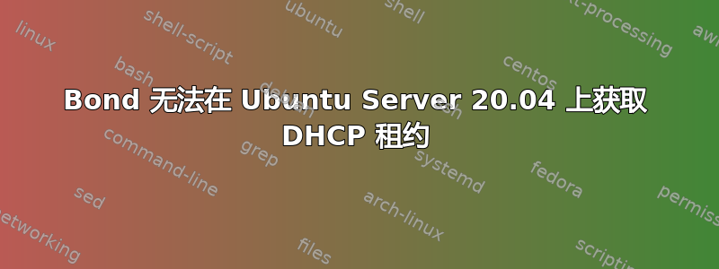 Bond 无法在 Ubuntu Server 20.04 上获取 DHCP 租约