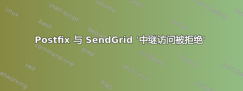 Postfix 与 SendGrid '中继访问被拒绝'