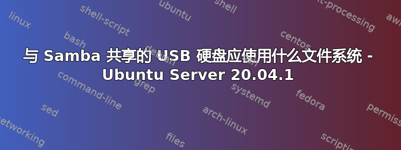 与 Samba 共享的 USB 硬盘应使用什么文件系统 - Ubuntu Server 20.04.1